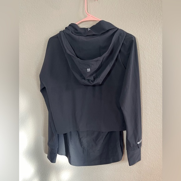 Sweaty Betty Fast Track Running Hooded Jacket black women’s small - Picture 3 of 10